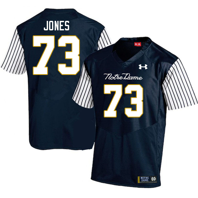 Men #73 Peter Jones Notre Dame Fighting Irish College Football Jerseys Stitched-Alternate